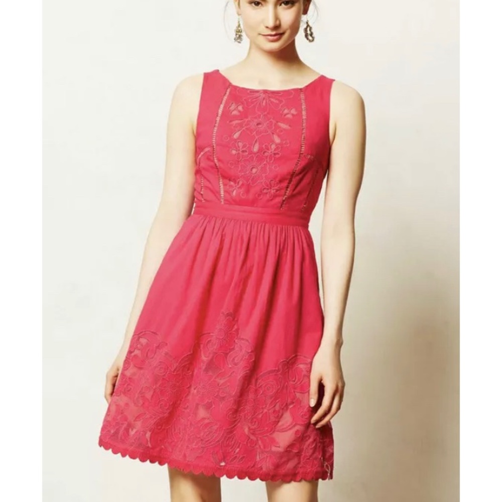 Anthropologie Moulinette Soeurs Pink Dress